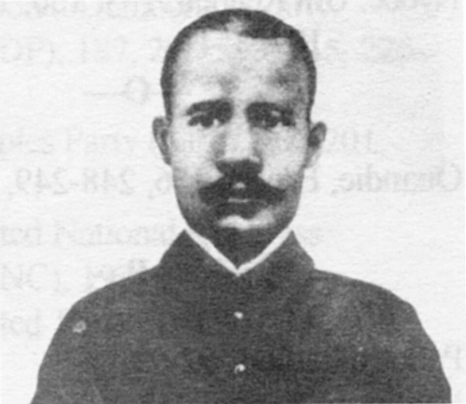 Portrait historique en noir et blanc de Martin-Paul Samba