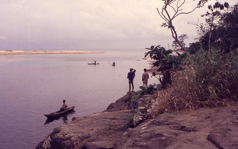 La Lobé à Kribi · photographie historique, février 1974